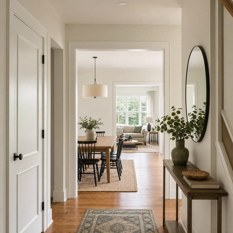 Bright residential interior repaint